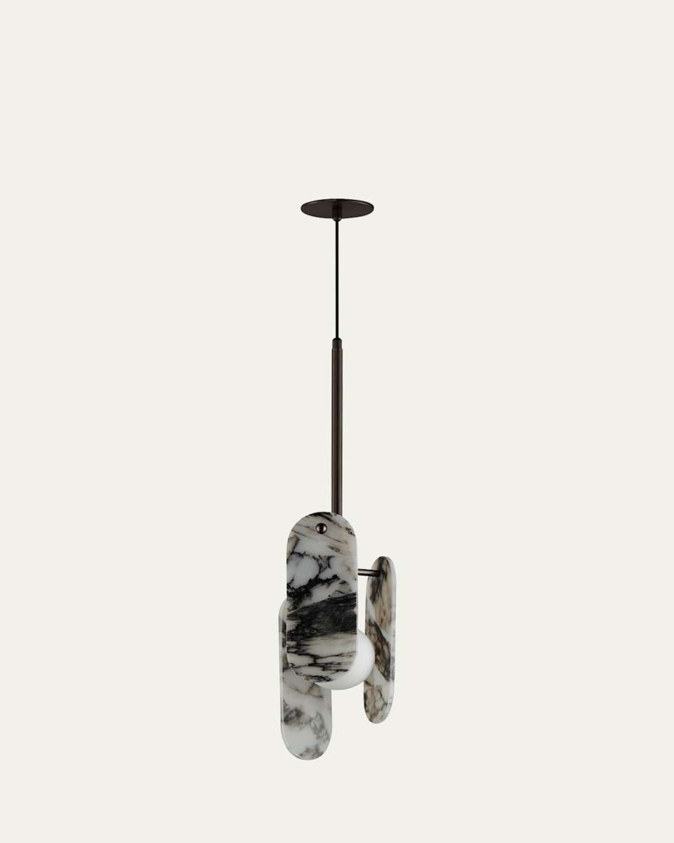 Nina Magon Design from Studio M Megalith Cord Hung Pendant Striae Arya